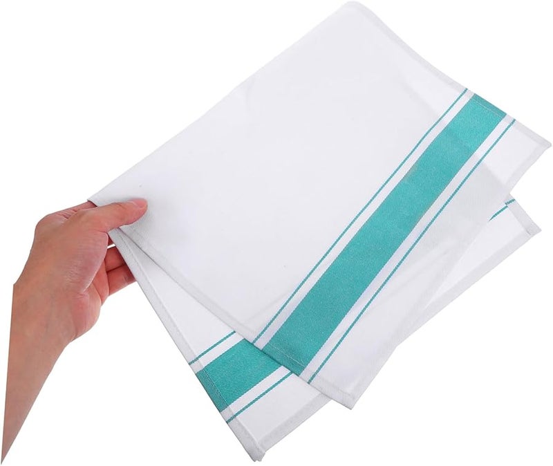 6 قطع قماش تنظيف القطن للزجاجيات لمناديل طاولة العشاء والسفر - Image 3